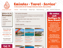 Tablet Screenshot of emirates-travel-service.de